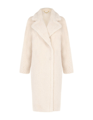 Manteau long en fausse fourrure avec gants assortis Rinascimento