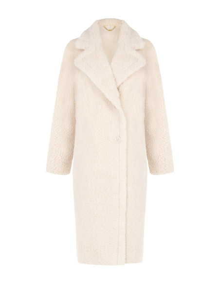 Manteau long en fausse fourrure avec gants assortis Rinascimento