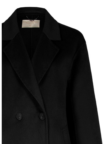 Manteau long fait main en drap de laine mélangée Rinascimento