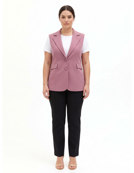 Gilet cintré Curvy en scuba crêpe Rinascimento Curvy