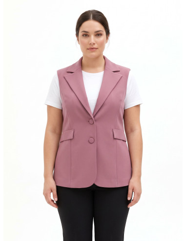 Gilet cintré Curvy en scuba crêpe Rinascimento Curvy