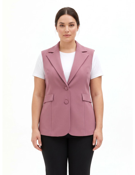 Gilet cintré Curvy en scuba crêpe Rinascimento Curvy