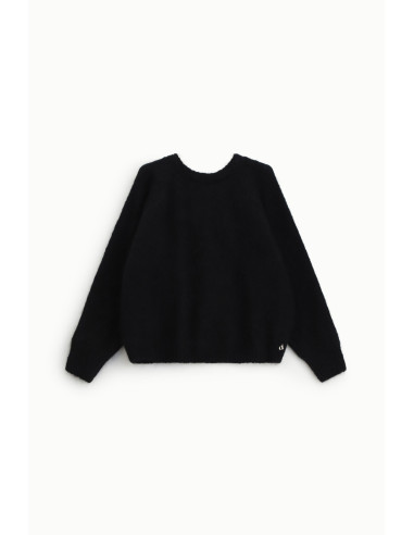 Pull doux à col rond avec détail logo Dixie