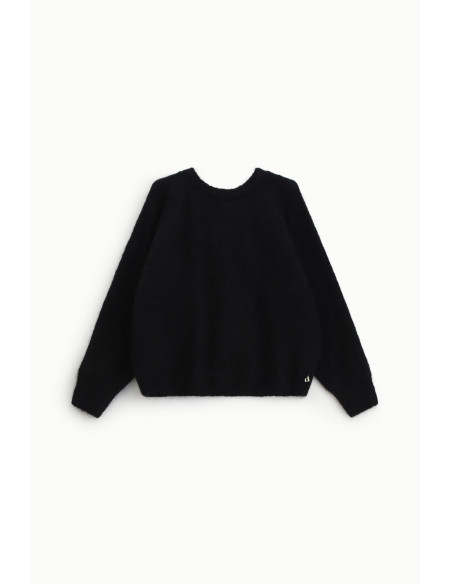 Pull doux à col rond avec détail logo Dixie