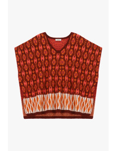 Top jacquard sans manches à motif géométrique Dixie 2