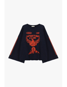 Sweat ample avec imprimé frontal et manches larges Dixie 2