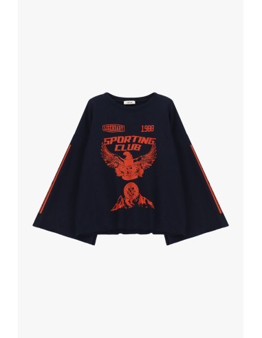 Sweat ample avec imprimé frontal et manches larges Dixie