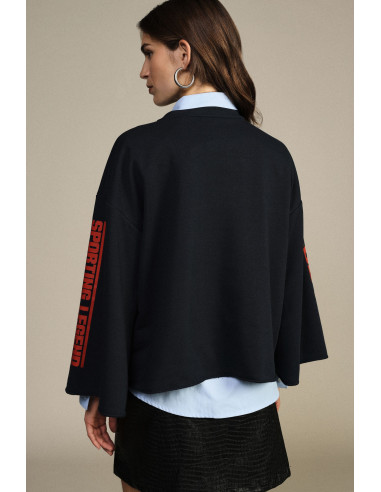 Sweat ample avec imprimé frontal et manches larges Dixie