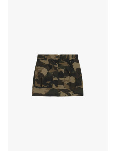 Jupe courte à motif camouflage avec poches plaquées Dixie 2