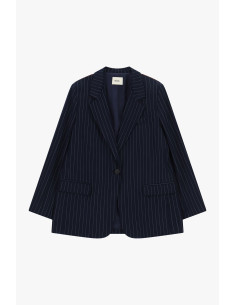 Gestreepte blazer met bandana-zakdoek en franjes van Dixie 2