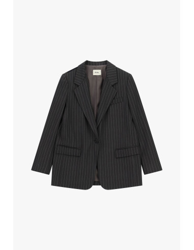 Blazer à rayures avec foulard bandana et franges Dixie