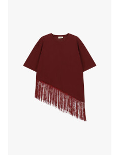T-shirt à manches courtes avec franges asymétriques Dixie 2