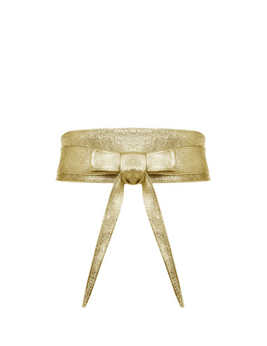 Rinascimento ceintuur in sjerpstijl van echt metallic leer