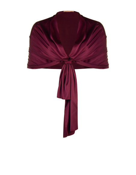 Étole cache-épaules curvy en satin rasé Rinascimento Curvy