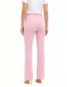 Pantalon évasé en tissu technique avec fermeture éclair latérale Rinascimento 2