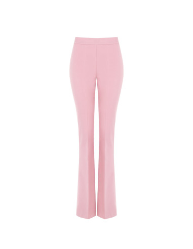 Pantalon évasé en tissu technique avec fermeture éclair latérale Rinascimento