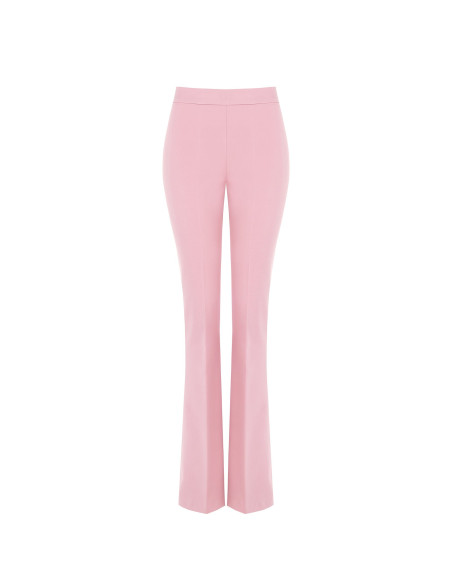 Pantalon évasé en tissu technique avec fermeture éclair latérale Rinascimento