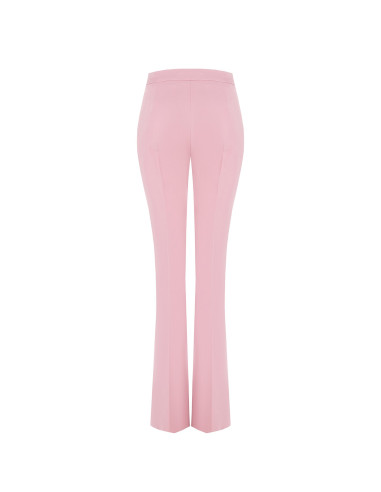 Pantalon évasé en tissu technique avec fermeture éclair latérale Rinascimento