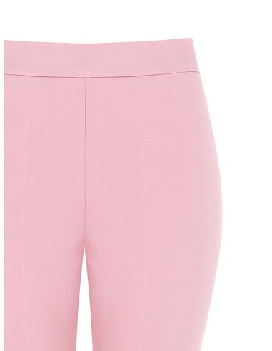 Pantalon évasé en tissu technique avec fermeture éclair latérale Rinascimento
