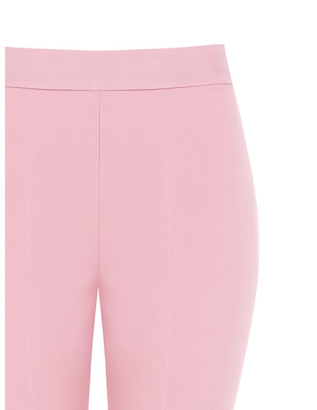 Pantalon évasé en tissu technique avec fermeture éclair latérale Rinascimento