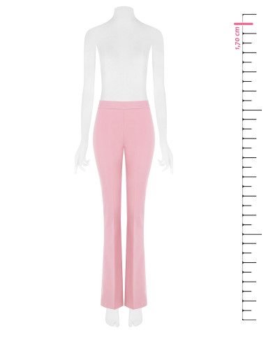 Pantalon évasé en tissu technique avec fermeture éclair latérale Rinascimento
