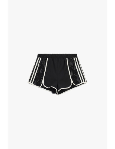 Hotpants met geperforeerde inzetstukken en contrasterende biezen Dixie
