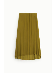 Jupe midi à taille élastiquée et coupe droite Dixie