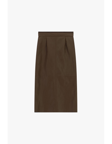Jupe crayon mi-longue avec coutures apparentes Dixie