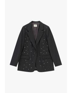 Gestreepte blazer met sierapplicaties en zakken Dixie 2