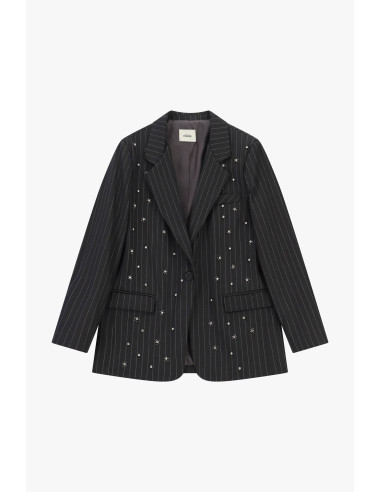 Blazer à rayures avec ornements bijoux et poches Dixie