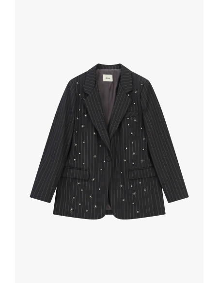 Blazer à rayures avec ornements bijoux et poches Dixie