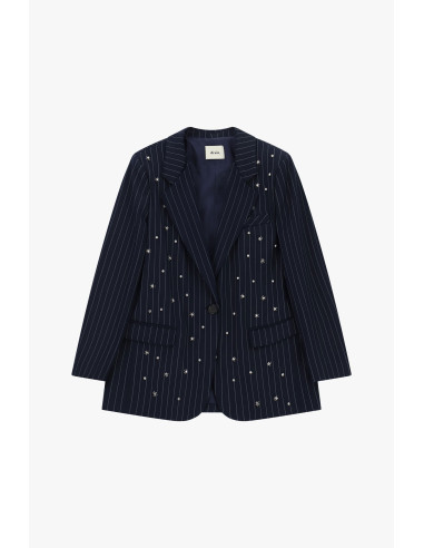 Blazer à rayures avec ornements bijoux et poches Dixie
