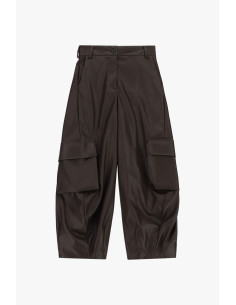 Pantalon effet cuir avec grandes poches cargo Dixie 2