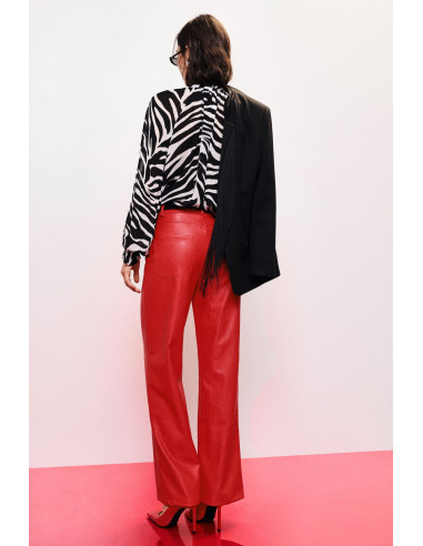 Pantalon palazzo à jambes larges avec poches Dixie