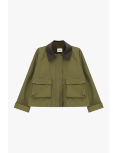 Veste-chemise courte avec maxi poches frontales Dixie 2