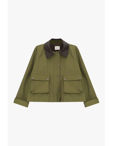 Veste-chemise courte avec maxi poches frontales Dixie