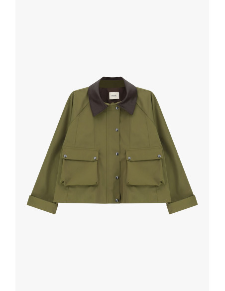 Veste-chemise courte avec maxi poches frontales Dixie