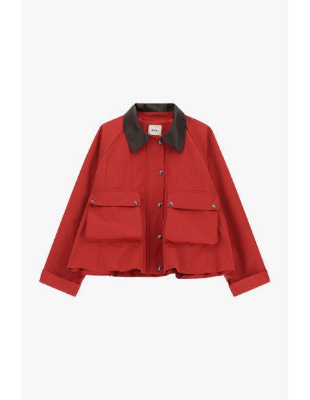 Veste-chemise courte avec maxi poches frontales Dixie