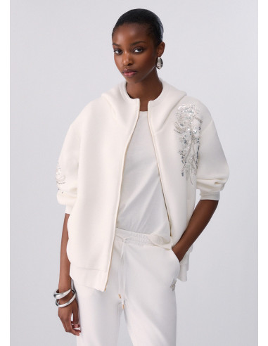 Oversized jasje met sieradenborduursel Liu Jo