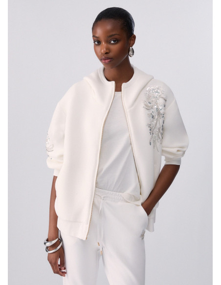 Veste oversize avec broderie bijou Liu Jo