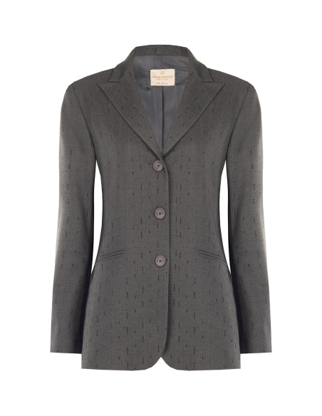 Veste blazer en polyviscose avec strass Rinascimento