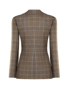 Veste blazer cintrée à carreaux en polyviscose Rinascimento 2