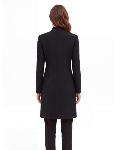 Manteau long sans manches en mélange de laine Rinascimento