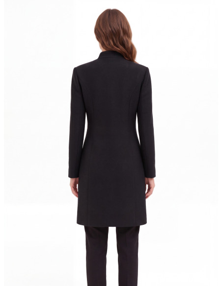Manteau long sans manches en mélange de laine Rinascimento