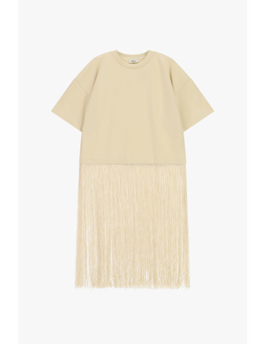 T-shirt à manches courtes avec longues franges Dixie