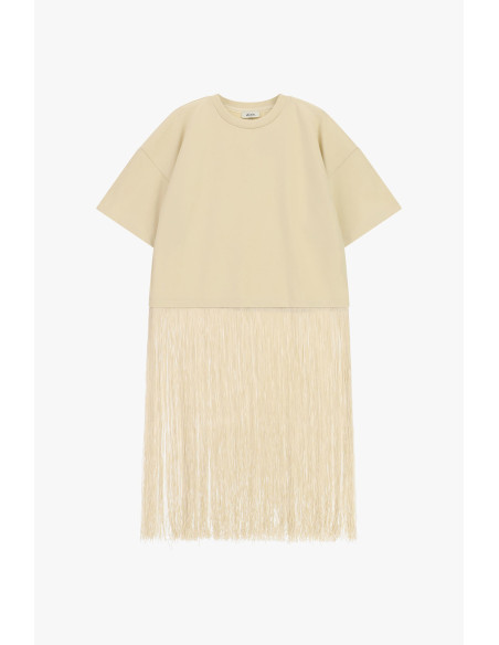 T-shirt à manches courtes avec longues franges Dixie
