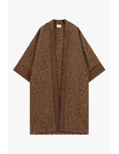 Dixie jacquard dusterjas met wijde mouwen 2