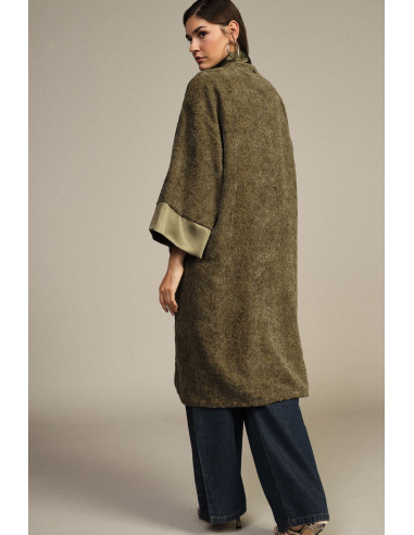 Manteau duster Dixie avec bord lisse et manches amples