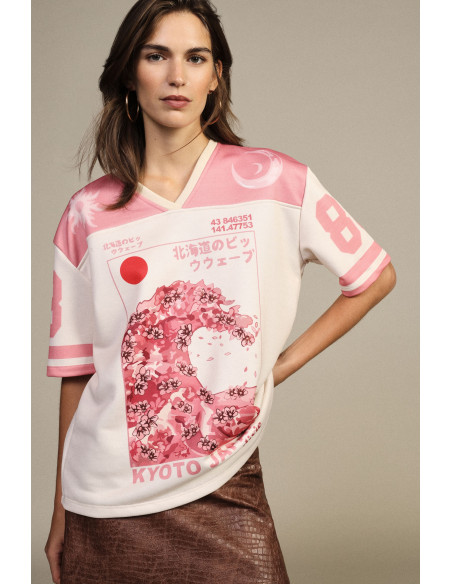 T-shirt à manches courtes imprimé graphique Kyoto Dixie
