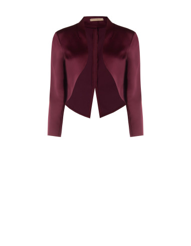 Boléro cache-épaules en satin avec dos à coupe smoking Rinascimento